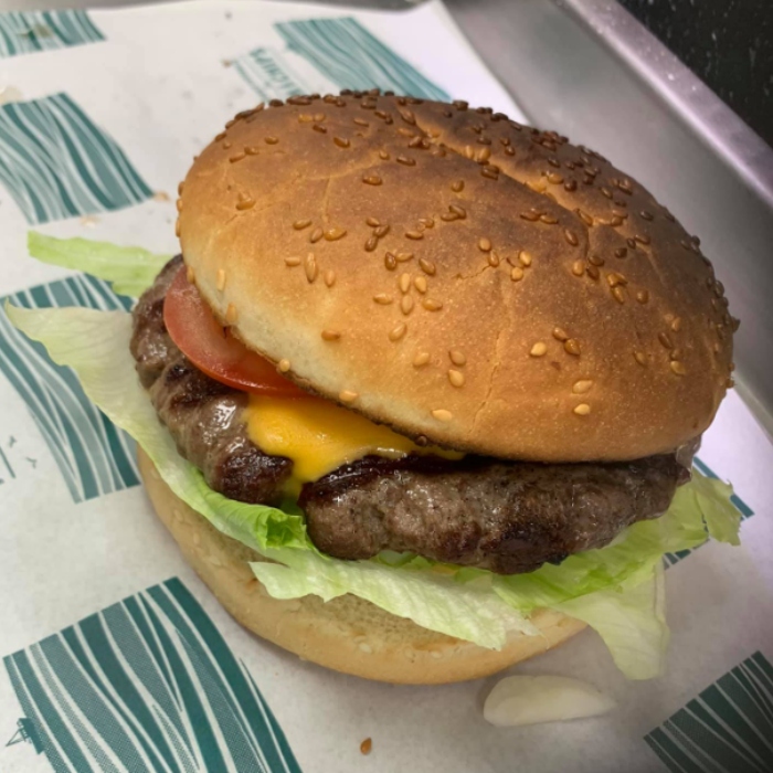 burgers served at Tony's Chip Shop in Coatbridge 