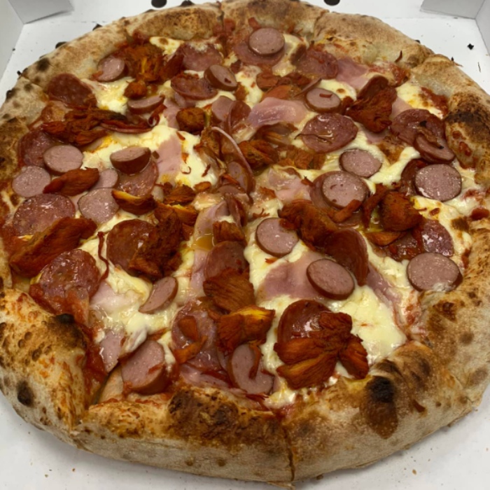  pizza served at Tony's Chip Shop in Coatbridge 